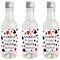 Big Dot of Happiness Las Vegas - Mini Wine and Champagne Bottle Label Stickers - Casino Party Favor Gift for Women and Men - Set of 16